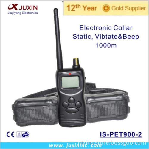 With 99LV 1000M Remote Sound Effects Electric Shock Pet Collar For 2 Dogs